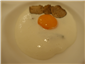 egg, beans and truffle